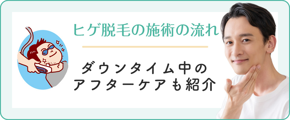 ヒゲ脱毛の流れやアフターケア