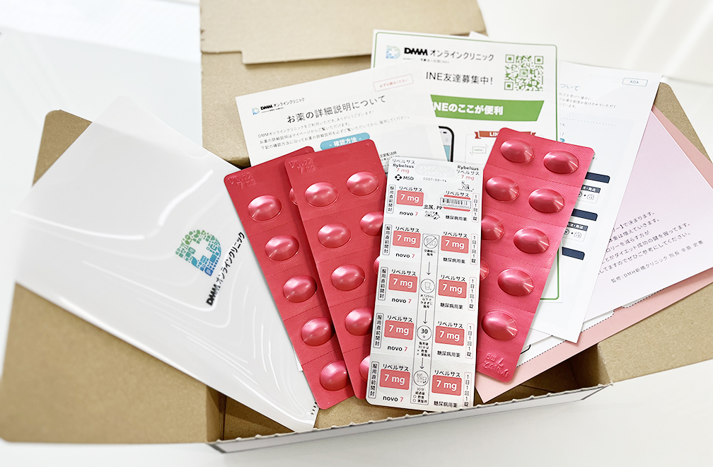 DMMから実際に送られてきたリベルサスや書類の写真