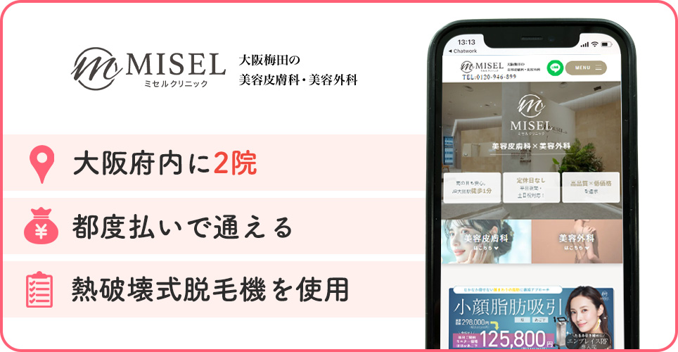 ミセルクリニックの特徴バナー