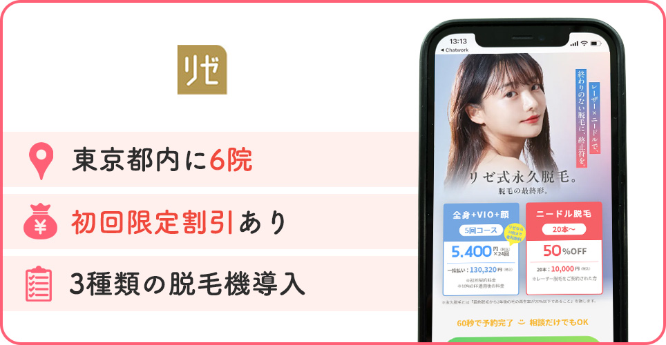 リゼクリニックの特徴まとめバナー