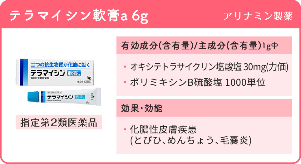テラマイシン軟膏a 6g(アリナミン製薬)の特徴まとめ
