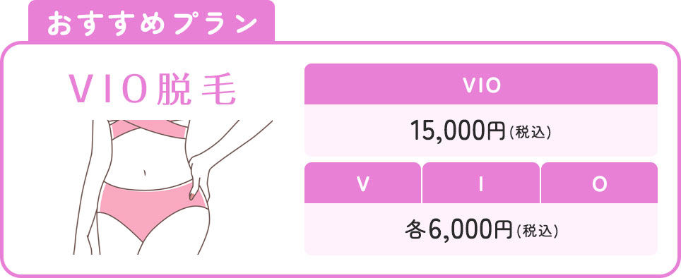 VIO脱毛おすすめプラン